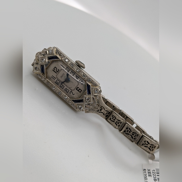 Estate 18K Gold Filled Deco Wrist Watch - Picture 6 of 7